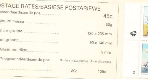 RSA  1993  -  AVIATION BOOKLET no  2  FINE MINT