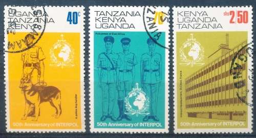 KUT  - 1973 - Anniversary of Interpol  PART  SET - FINE USED