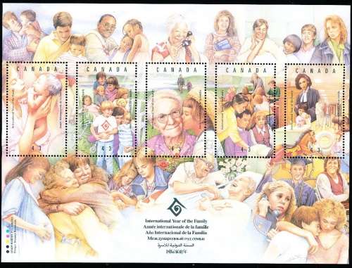 CANADA  1994  -   International Year of the Family FULL  SHEET   -  FINE USED