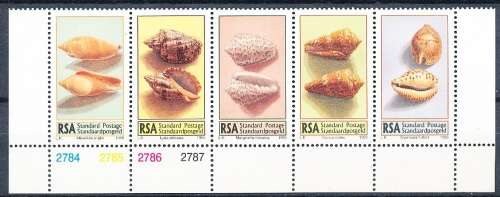 RSA   -  1995  - Sea Shells  CONTROL BLOCK  - FINE   MINT