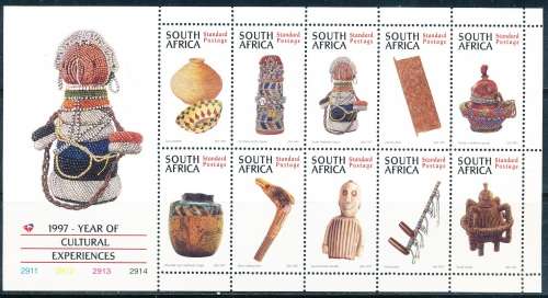 RSA  - 1997  -  Cultural Experiences    FULL SHEET  - FINE  MINT