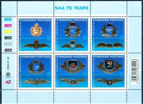 RSA  -  2009 -   SAA - South African Airways  FULL SHEET   - FINE  MINT