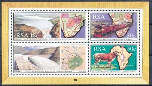 RSA  - 1990 -    Co-operation in Southern Africa    MINI-SHEET  - FINE  MINT