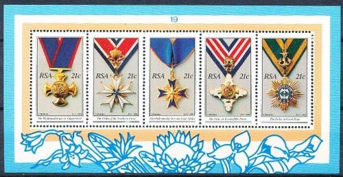 RSA  - 1990 -  National Orders  MINI-SHEET  - FINE  MINT