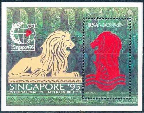 RSA  - 1995 - Stamp Exhibition `SINGAPORE `95` - Singapore   MINI-SHEET  - FINE  MINT