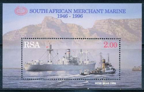 RSA  - 1996 -  South African Merchant Marine  -  MINI-SHEET  - FINE MINT