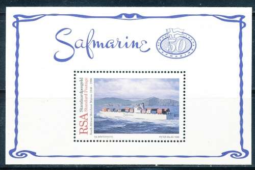 RSA  - 1996 -  ANNIV   of SAFMARINE   -  MINI-SHEET  - FINE MINT