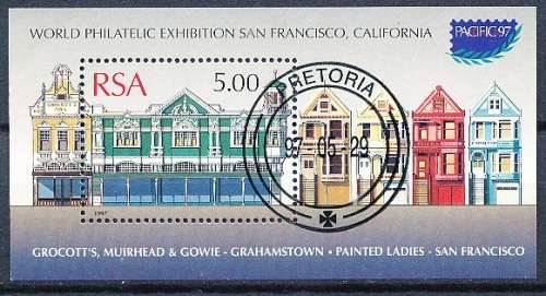 RSA  - 1997 -  Stamp Exhibition `PACIFIC `97` - San Francisco  -  MINI-SHEET  - FINE CTO