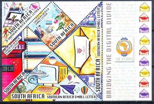 RSA  - 2010 -   Bridging the Digital Divide   -  MINI-SHEET  - FINE MINT