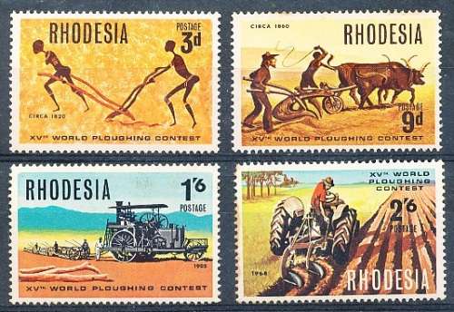 RHODESIA   - 1967   Ploughing Contest, Norton, Rhodesia  -   FINE MINT