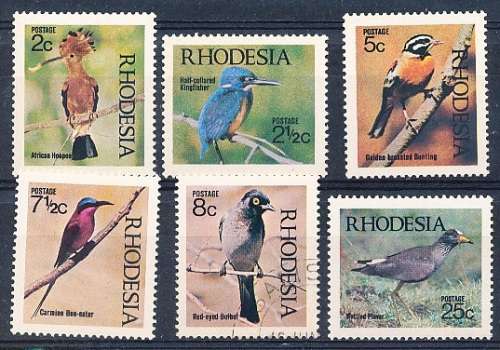 RHODESIA   - 1971  Native Birds  COMPLETE   SET  -   FINE MINT