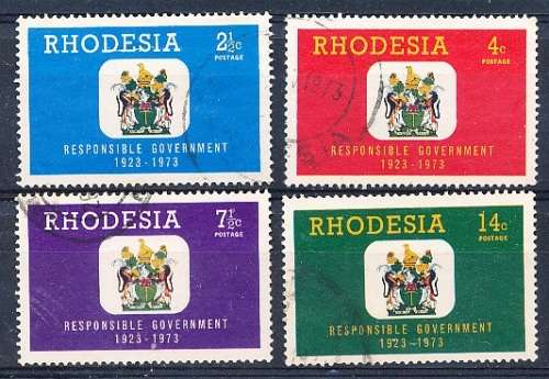 RHODESIA   - 1973   Anniversary of Responsible Government COMPLETE SET  -   FINE USED
