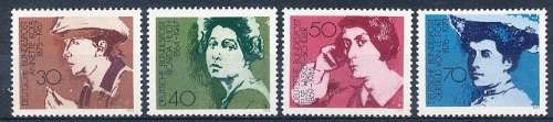 GERMANY  1975   -  Famous Women   -  COMPLETE  SET  -  FINE  MINT
