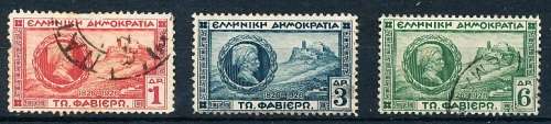 GREECE   1927 -    General Faviers Defence of Acropolis   COMPLETE   SET -  FINE USED