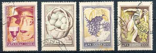 GREECE   1952  -    Agriculture Products     SET -  FINE USED