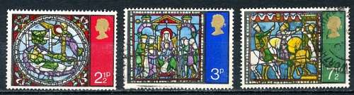GB   1971   -  QE   Christmas Stamps    FULL  SET  -  FINE  USED