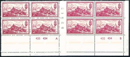RSA  -  1971 -  Anniversary of Republic of South Africa 2c  CONTROL BLOCKS A & B  -   FINE MINT
