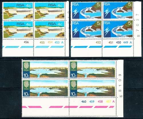 RSA  -  1972 -  Opening of Hendrik Verwoerd Dam  CONTROL BLOCKS  A  -   FINE MINT
