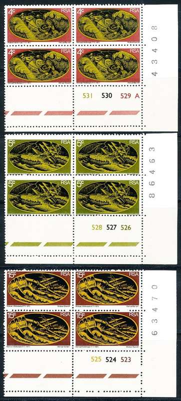 RSA  -  1973 -   Rescue by Wolraad Woltemade   CONTROL BLOCKS    -   FINE MINT