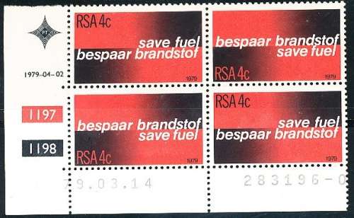 RSA  -  1979 -       Fuel Conservation  CONTROL BLOCKS     -   FINE MINT