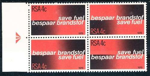 RSA  -  1979 -    Fuel Conservation  ARROW BLOCK   -   FINE MINT