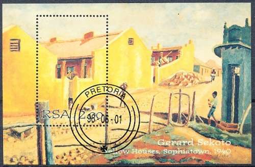 RSA  - 1996 -  Gerard Sekoto Commemoration   MINI-SHEET  - FINE  CTO