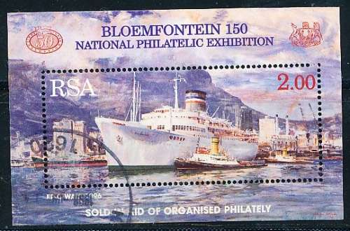 RSA  - 1996 -   Stamp Exhibition `BLOEMFONTEIN 150`  -  MINI-SHEET  - FINE  POSTALLY  USED