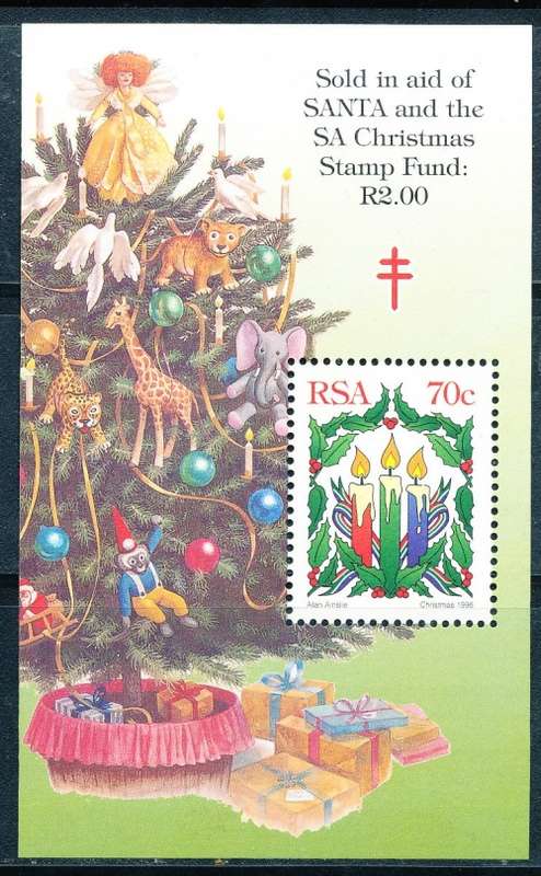 RSA  - 1996 -   Christmas   MINI-SHEET  - FINE  MINT