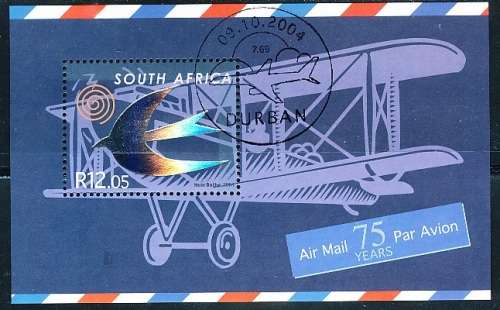RSA  - 2004 -   World Post Day -  MINI-SHEET  - FINE  CTO USED