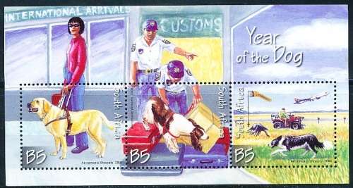 RSA  - 2006 -   Chinese New Year - Year of the Dog -  MINI-SHEET  - FINE  MINT