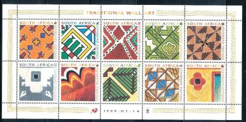 RSA  - 1999  -  Traditional Wall Art   FULL SHEET  - FINE  MINT