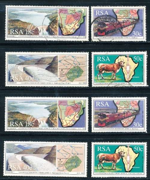 RSA -  1990  - Co-operation in Southern Africa  SET  - FINE MINT and POSTALLY USED