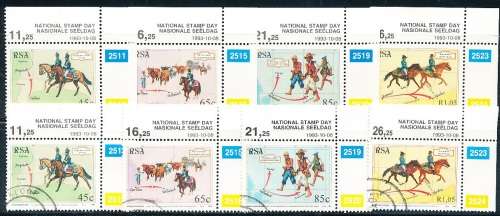 RSA -  1993  - National Stamp Day -   SET  - FINE  MINT and POSTALLY USED