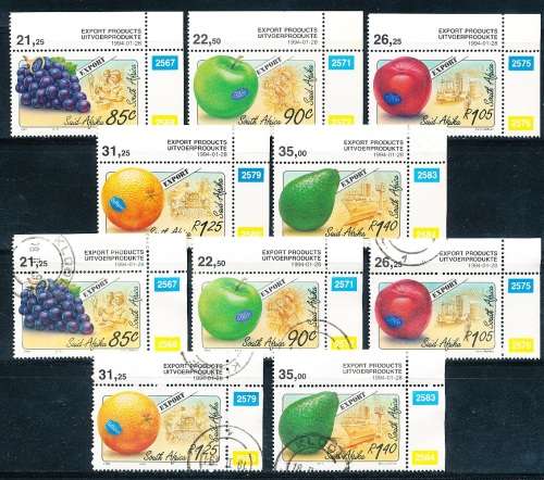 RSA -  1994  - Export Fruits -   SET  - FINE  MINT and POSTALLY USED