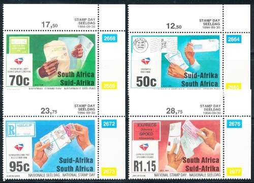 RSA -  1994  -  National Stamp Day   SET  - FINE   MINT