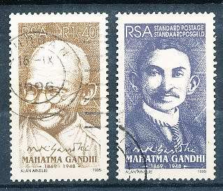 RSA -  1995  -  Mahatma Gandhi   SET  - FINE   POSTALLY   USED