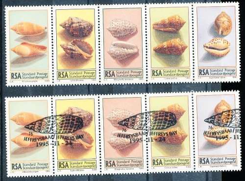 RSA -  1995  -  Sea Shells   SET   - FINE   MINT and CTO  USED