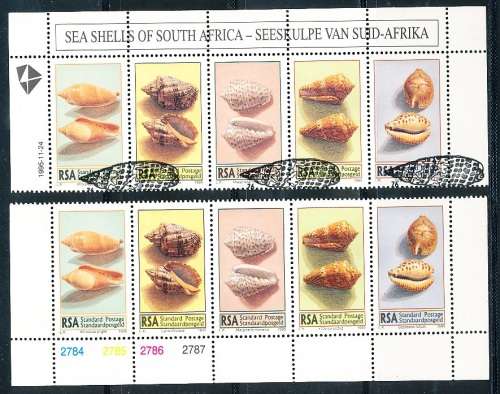 RSA -  1995  -  Sea Shells   SET   - FINE   MINT and CTO  USED