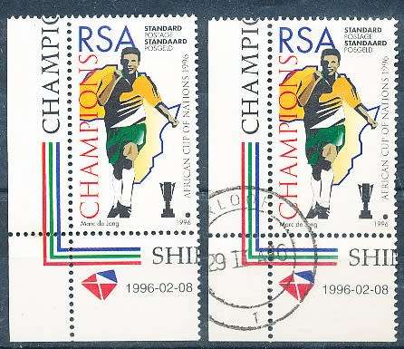 RSA -  1996  -  African Nations Football Championship   SET  - FINE  MINT and  POSTALLY   USED