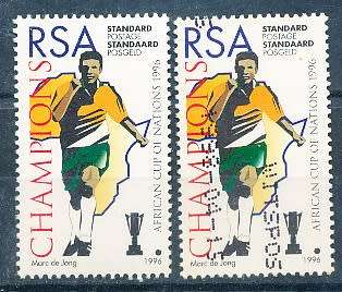 RSA -  1996  -  African Nations Football Championship   SET  - FINE  MINT and  POSTALLY   USED