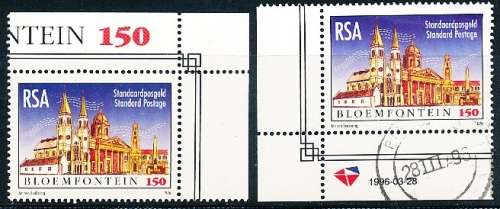 RSA -  1996  -   City of Bloemfontein   SET  - FINE  MINT and  POSTALLY   USED