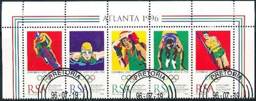 RSA -  1996  -  Olympic Games - Atlanta  -   SET  - FINE   CTO   USED