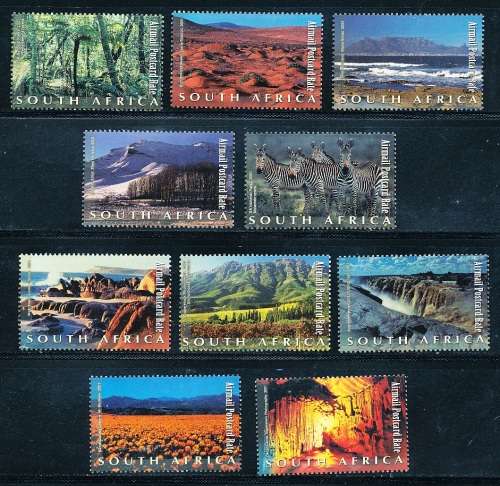 RSA  -   2001 -  Natural Wonders of South Africa   FULL  SET   - FINE   MINT