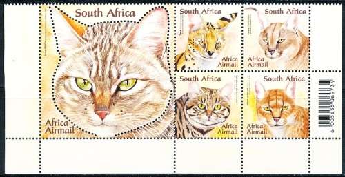 RSA  - 2011 -   Small African Cats   COMPLETE  SET   -  FINE  MINT