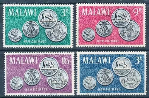 MALAWI  1965 -   Malawi`s First Coinage -   FULL SET   -  FINE USED