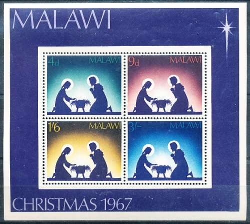 MALAWI  1967 -   Christmas  -   MINI-SHEET   -  FINE  MINT