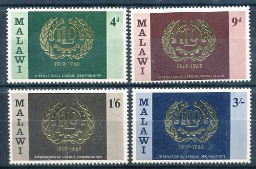 MALAWI  1969 -     International Labour  Organization   -   FULL SET   -  MINT