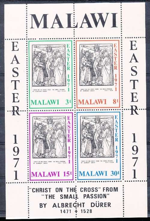 MALAWI  1971 -  Easter    MINI-SHEET   -  FINE  MINT