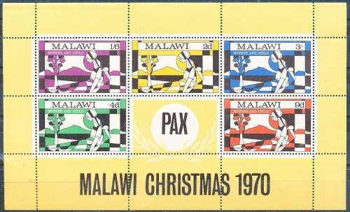 MALAWI  1970 -   Christmas -   MINI - SHEET   -   FINE  MINT