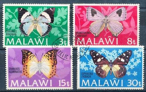 MALAWI  1973 -   Butterflies  FULL  SET   -   FINE USED